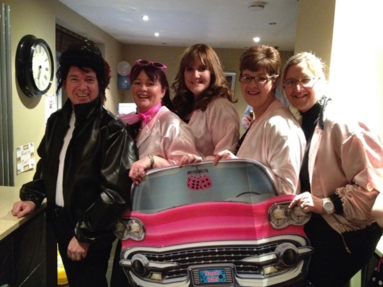 Pink Ladies and a T-Bird!