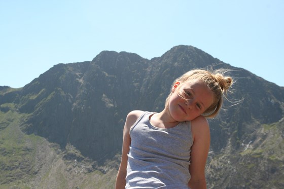 Our beautiful girl on holiday in Wales - May.