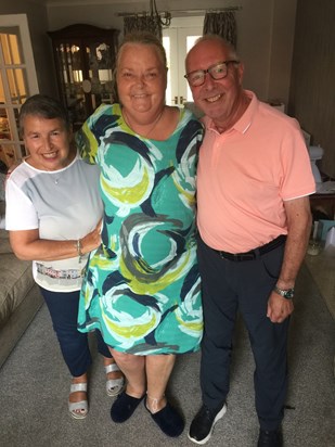 Kristine with Dr Geoff Lipman and Cindy she was honoured when they visited her