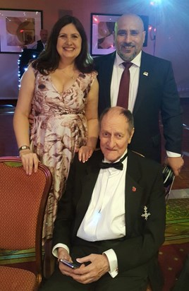 Myself and Edu with my Dad at the dinner and dance 
