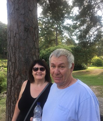 Dad with Mum at Bedgebury 2017