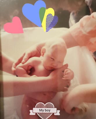 Mommy and nanny giving you a bath xx