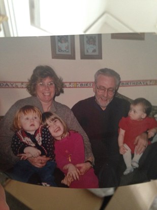 Nanny, Grandad, Chloe, Beth and Fran