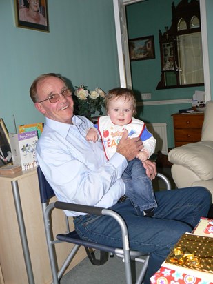 The perfect 60th Birthday present, a visit from an adorable grandson!