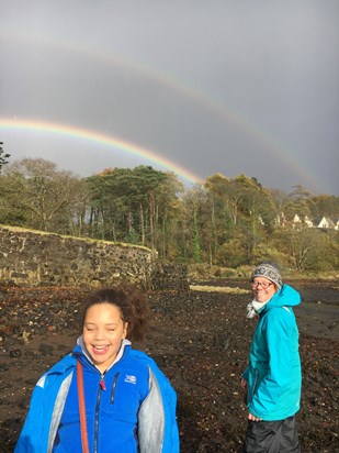 Double rainbow action - Isle of Skye, Scotland - October 2017