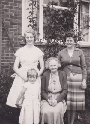 4 generations - Gladys, Violet, Carol, Lucy