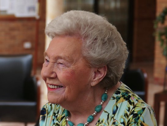 Barbara Bennett at the Care Village, Shenley Wood 