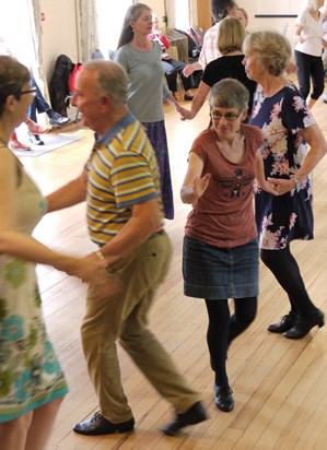 Dancing at Colyford in June 2019