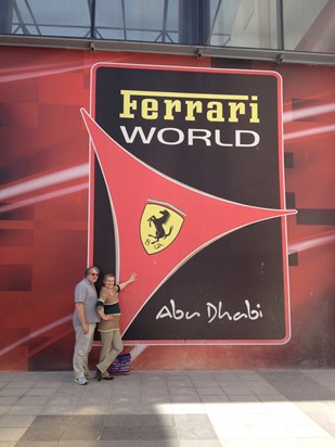 Mum and Dad at Ferrari World, Abu Dhabi. 2014