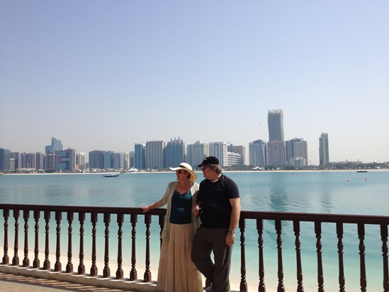 Mum and Dad in Abu Dhabi, 2014