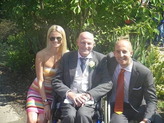 Hayely, Carl, Dave   Dand B wedding