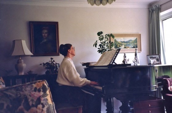 Pam at piano