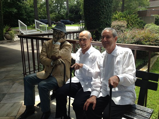 Jose Sr. and Luis Sr., Aug 2014, at the Houstonian in Houston, TX on the occasion of Molly Mercer's wedding