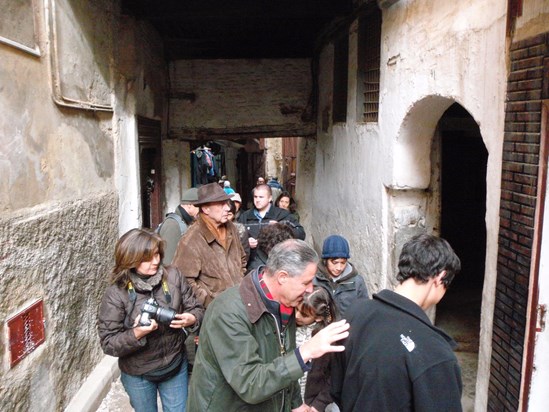 Fes, Morocco, Luis Sr. & Jr. entering the unknown