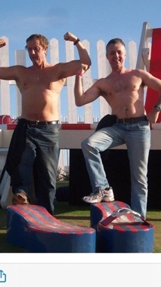 John and Ian showing off at Butlin’s 