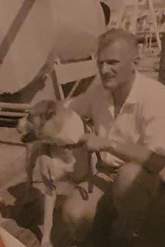 Dad with Buster 1960