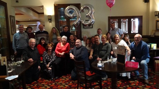 Family get together for mum’s 93rd birthday 