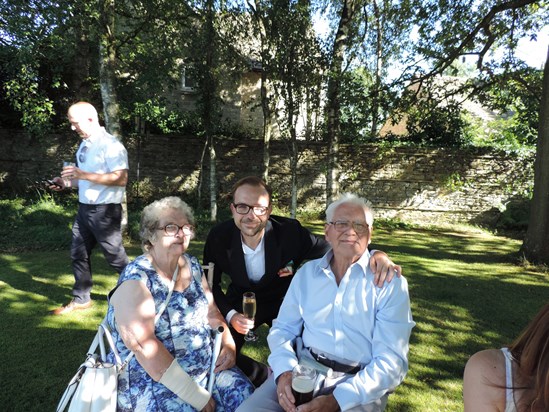 Steve’s big day with Nan and grandad