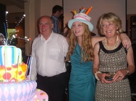 Dad, Lou & Mam at Lou's 21st