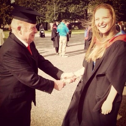 Dad and Louise Graduation Sept 2012