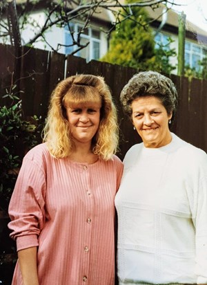 A lovely photo of Mum and Deb