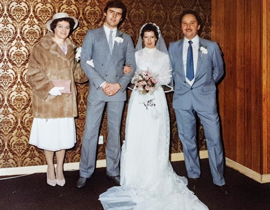 Mum and Dad on our wedding day