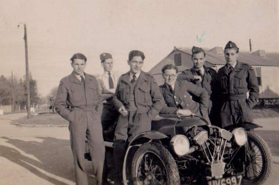 Dad with his RAF mates