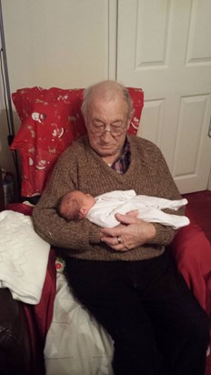 my beautiful baby girl Eva-Marie with her great grandad