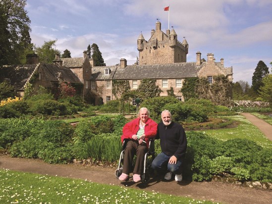 Mum and me at Cawdor Castle