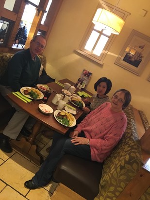 Birthday meal with Philip and Janice - March 2018