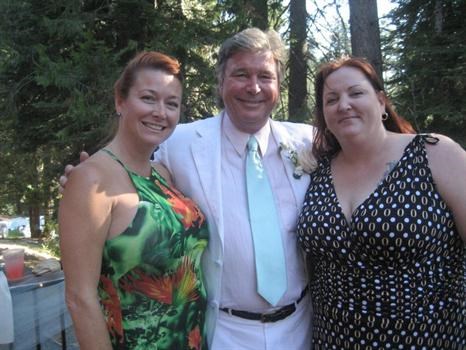 Kelly, Tom and Carrie at wedding in La Porte