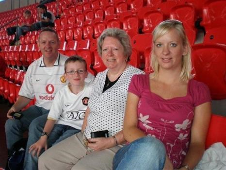Alex with his family at Wembley