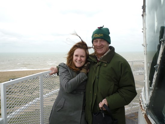 Getting blown away on Dungeness lighthouse.  We always had adventures with you, Dad x