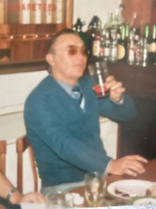 Uncle Stan enjoying a beer at one of our family parties x