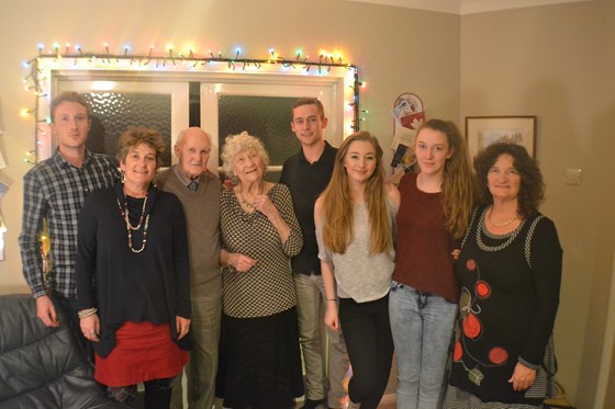 Whole Family at Christmas 2015