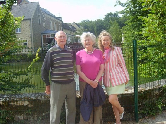 Bernard, Marjorie and Annie in France