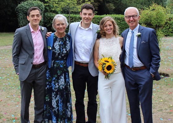 At Tash and Laurence's Wedding, August 2018