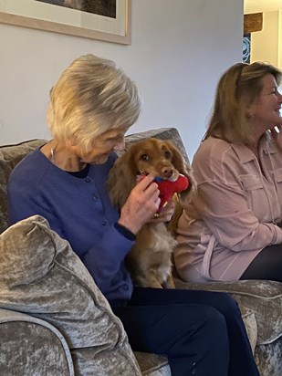 Grandma and her favourite granddog, Henry