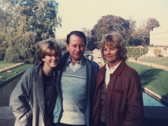 WITH DAVID AND LINDSAY, CAMBRIDGE 1983