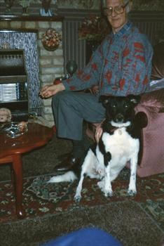Dad with his Dog Pip