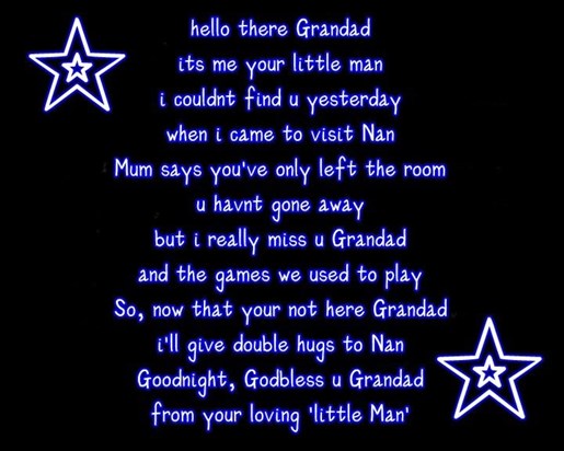 to grandad poem