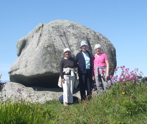 Gill, Jenn and Darlene; a memorable Scillies holiday ;2014