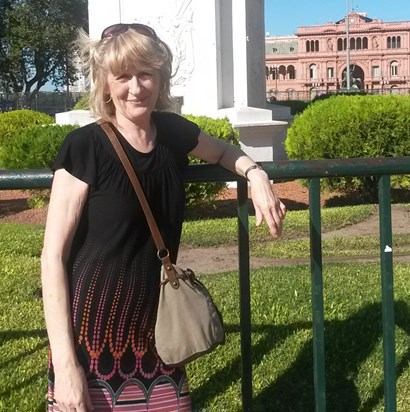 Buenos Aires, 2016, Casa Rosada (The Pink House) in the background.