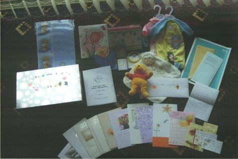 Things I ve collected as keepsakes for Leon xx