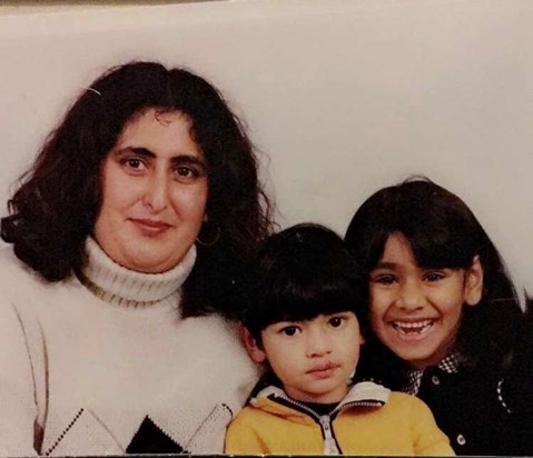 When there was 3 of us - Mum, Gurvinder (aged around 5/6) and Sonia