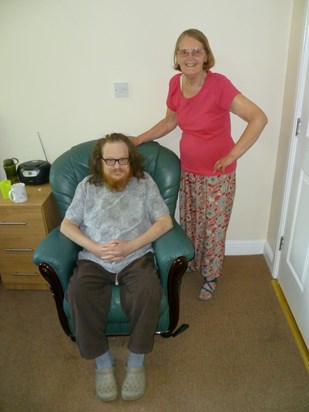 Russell and his mother, Janet at Colebank in June 2023