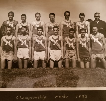 Menlo Track Team - Al is back row - 5th from the left