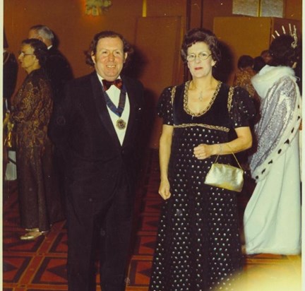 1966 Tony Chairman Uxbridge Chamber of Commerce with Anne