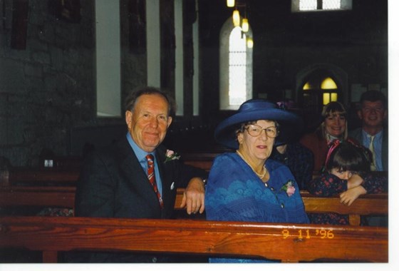 1996 Tony and Anne at Robin and Ruth's wedding in Ireland