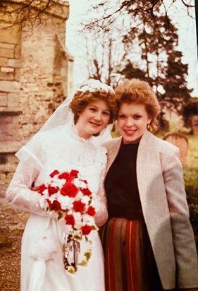 On my wedding day 1984 xx